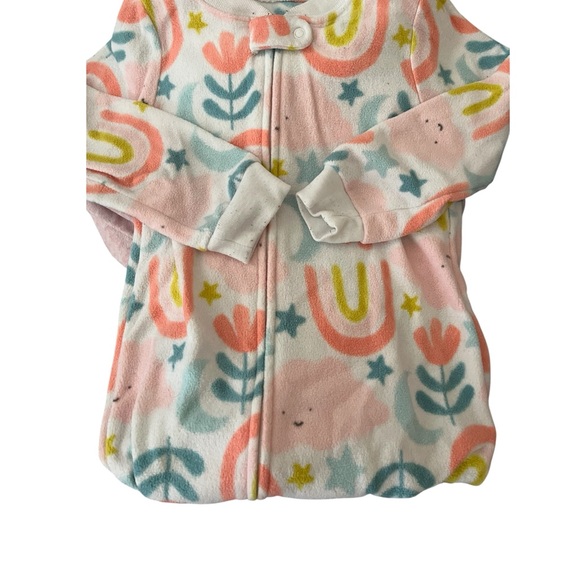 Carters Print footed fleece Pajama bundle 2T - Picture 4 of 15